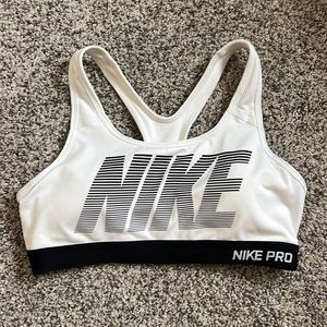 Nike White Sports Bra